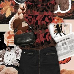 VINTAGE 90's/Y2K EURO Women's Crea Concept Geometric Cowell Neck Blouse